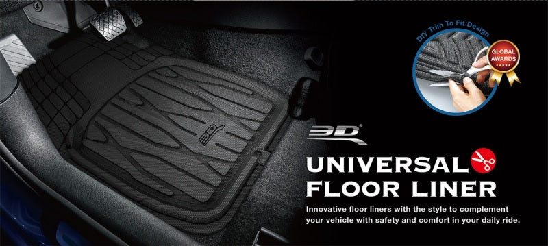 3D MAXpider 777-1 Universal Kagu Black Mat 4pcs (Size: L Front L 28in x W 21in Rear L 20in x 21in) 2099L-09-FR4