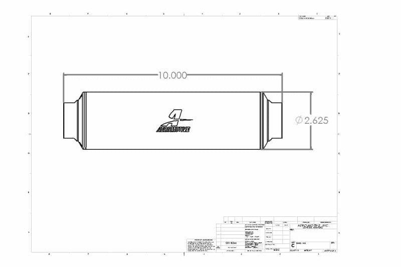 Aeromotive Filter In-Line AN-16 10 micron Cellulose 12361