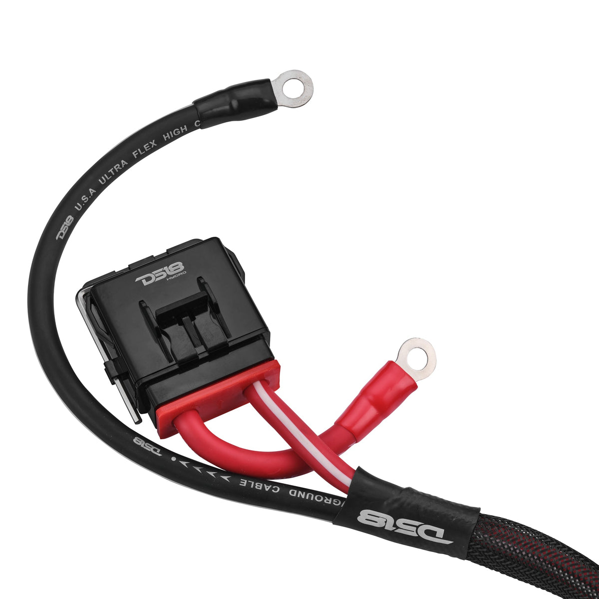 UTV 4-Gauge Power Harness Kit – 8ft Power & Ground Cables with Water-Resistant Fuse Holder for 2-Door UTVs