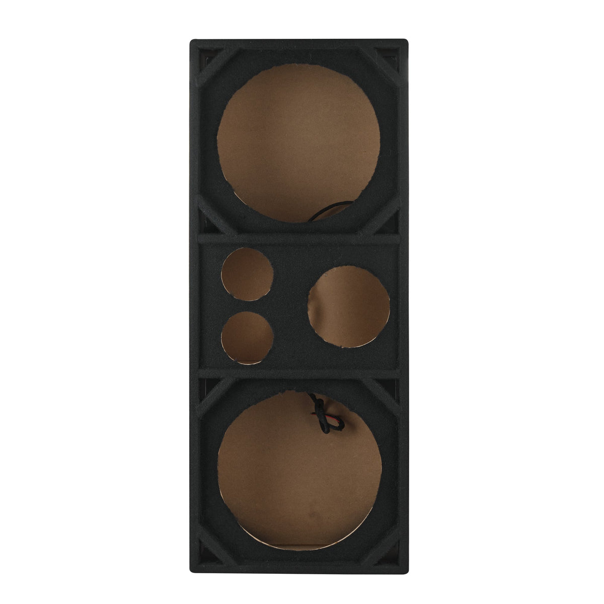 Dual 12” + Dual 4” Tweeter + 2” Driver Ported Voceteo Empty Enclosure | Speakon-Ready