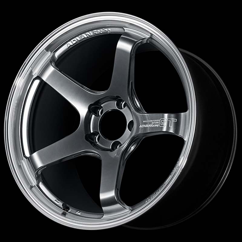 Advan GT Beyond 17X8.5 / +45 Offset / 5x100 BC / +45mm Bore / Machining and Hyper Platinum Black YAQB7H45DMPB