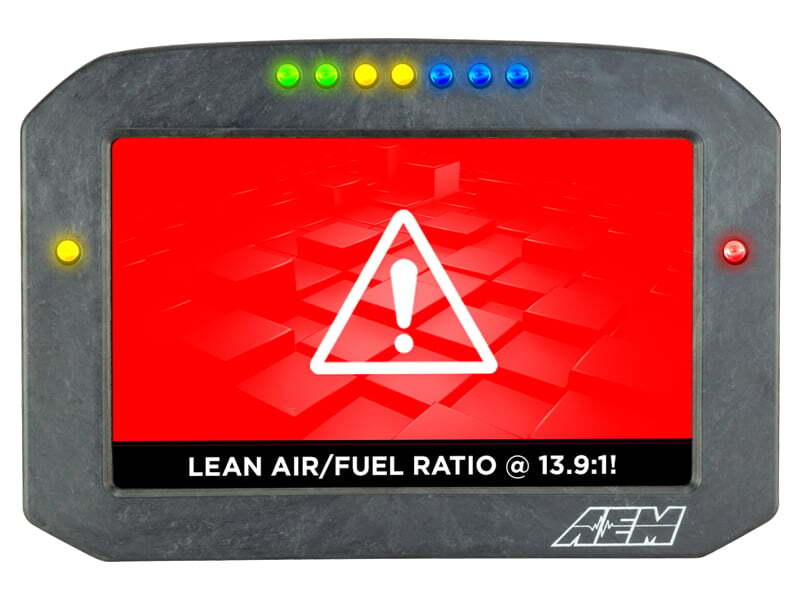 AEM CD-7LG Carbon Logging Flush Digital Dash Display w/ Internal 20Hz GPS & Antenna 30-5703F