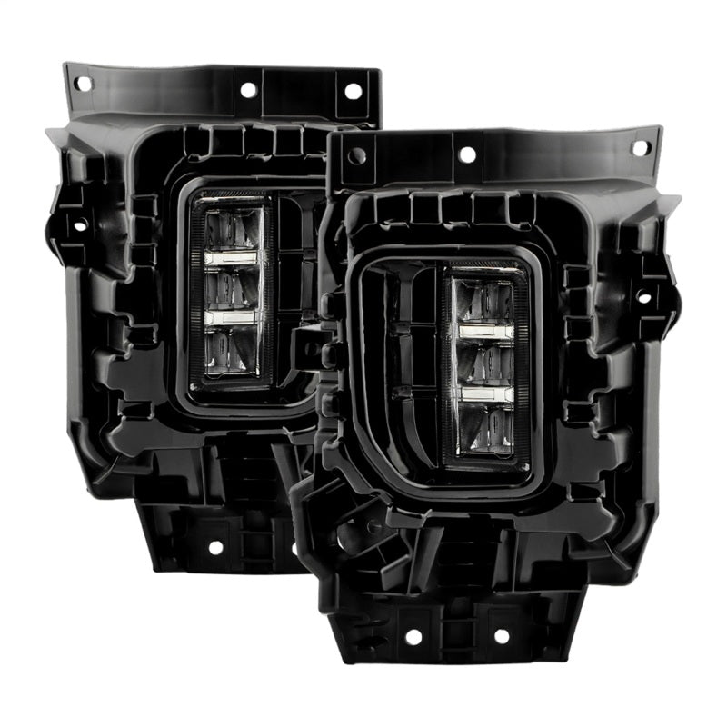 SPYDER  Dodge RAM 1500 2025+ OEM Style Full Led Fog Lights W/ Switch- Set FL-DR2025-15-LED-C 9055461