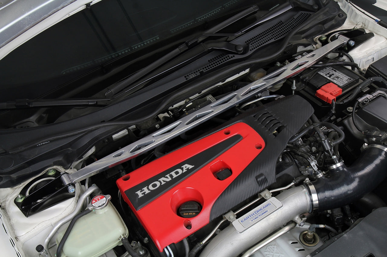 HPS Performance Front Strut Bar Honda 2016-2023 Civic 1.5L Turbo, 42-112