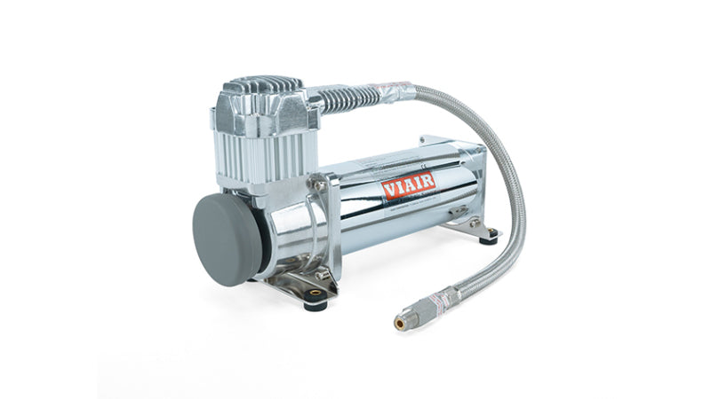 Air Lift 4 Gal. 7-Port Tank w/ Viair 444c Chrome Compressor (Incl. Fittings & Mounting Hardware) 27803