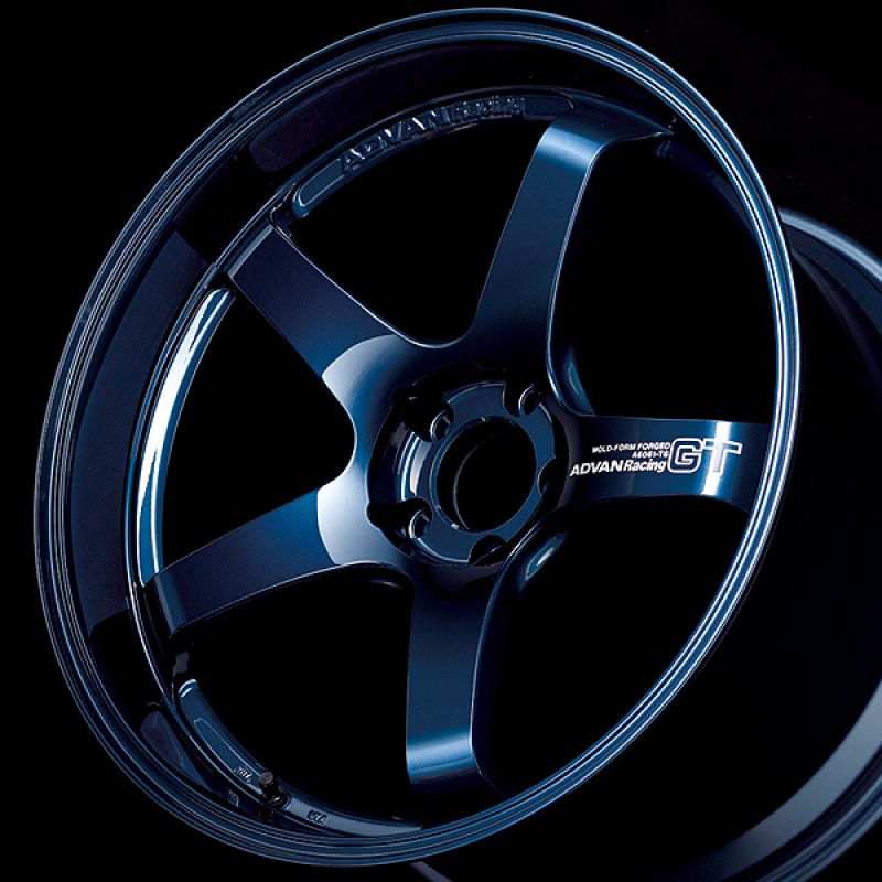 Advan GT Premium Version 21x12.0 / +45 ET / 5x120 / 70.1mm Bore / Racing Titanium Blue and Ring YAQ1O45WDP