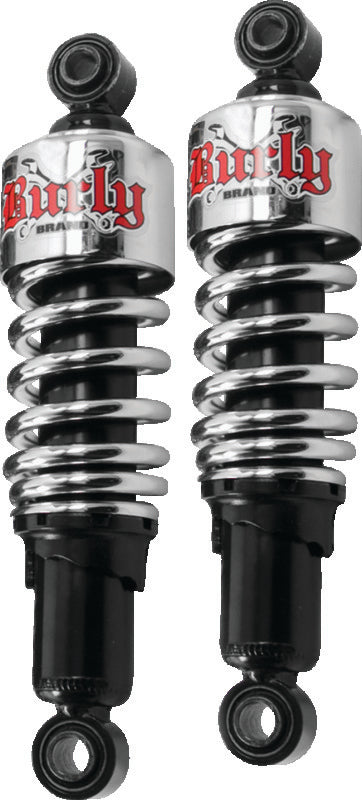 Burly Brand Shocks 10.5in XL - Chrome B28-1200