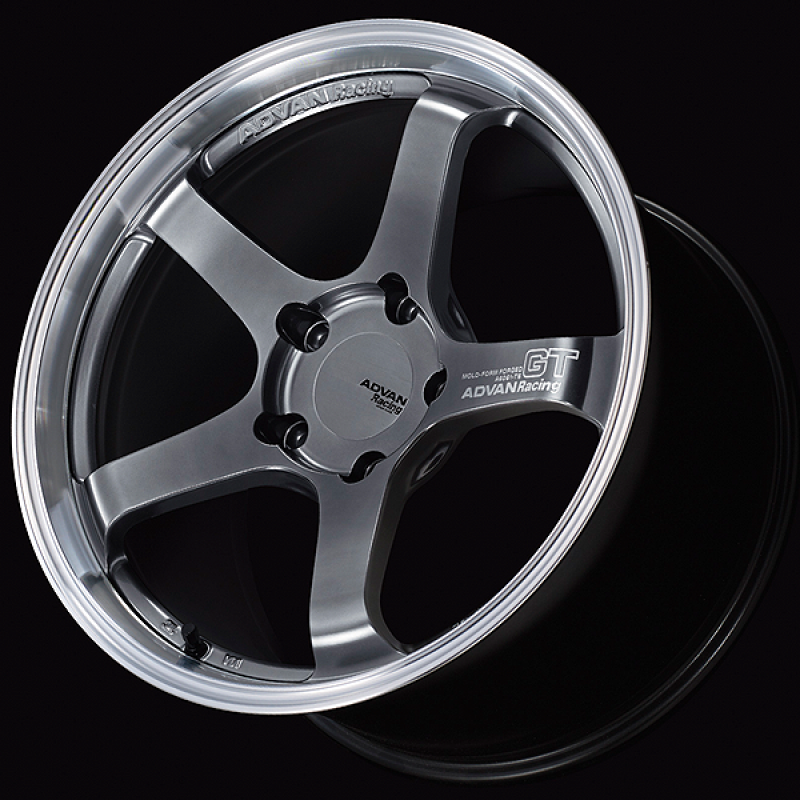 Advan GT for Porsche 18x10.5 / +45 Off / 5x130 / 71.6mm Bore / Machining and Hyper Platinum Black YAQ8L45PMPB
