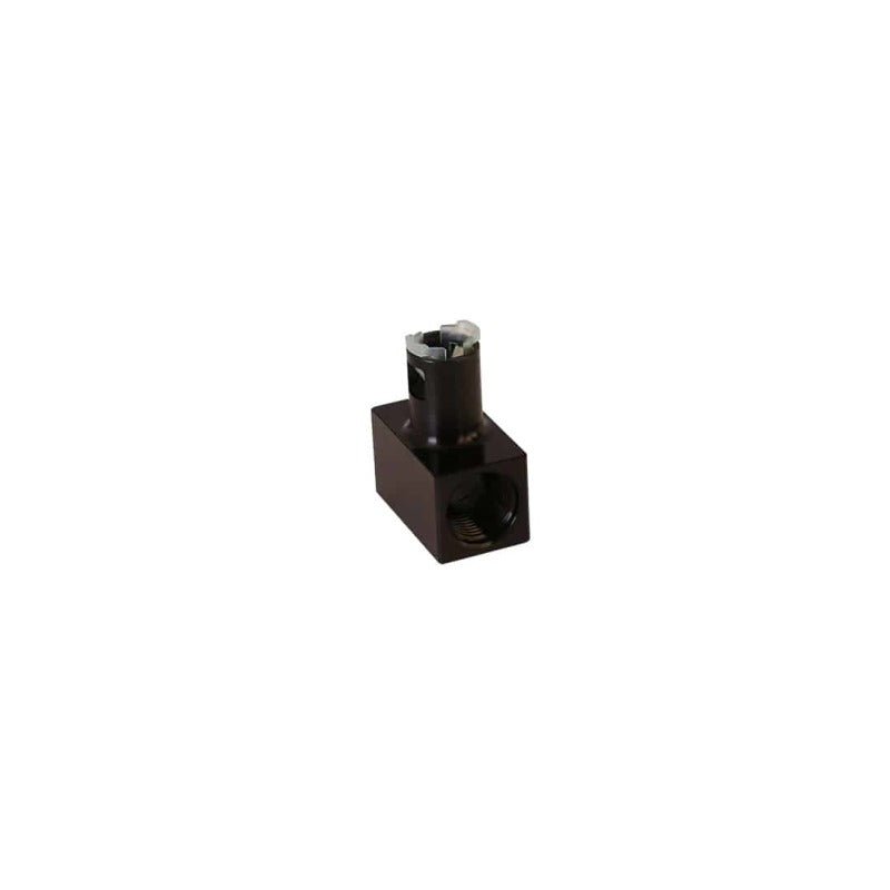 Aeromotive Fitting - Tee - 2x AN-08 Port - 5/16 Quick Connect 15138