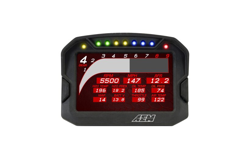 AEM CD-5G Carbon Digital Dash Display w/ Interal 10Hz GPS & Antenna 30-5602