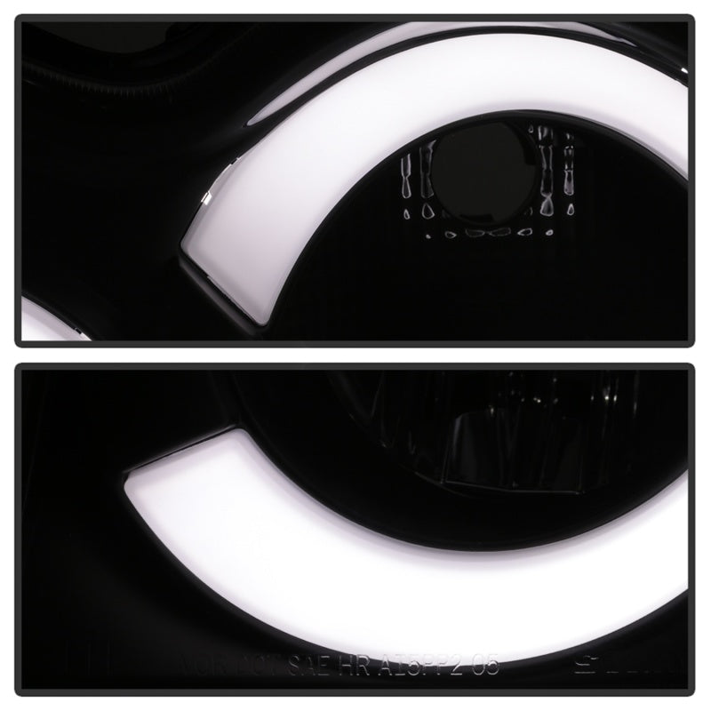 Spyder 05-07 Jeep Grand Cherokee - Light Bar Projector Headlights - Black - PRO-YD-JGC05V2-LB-BK 5086129