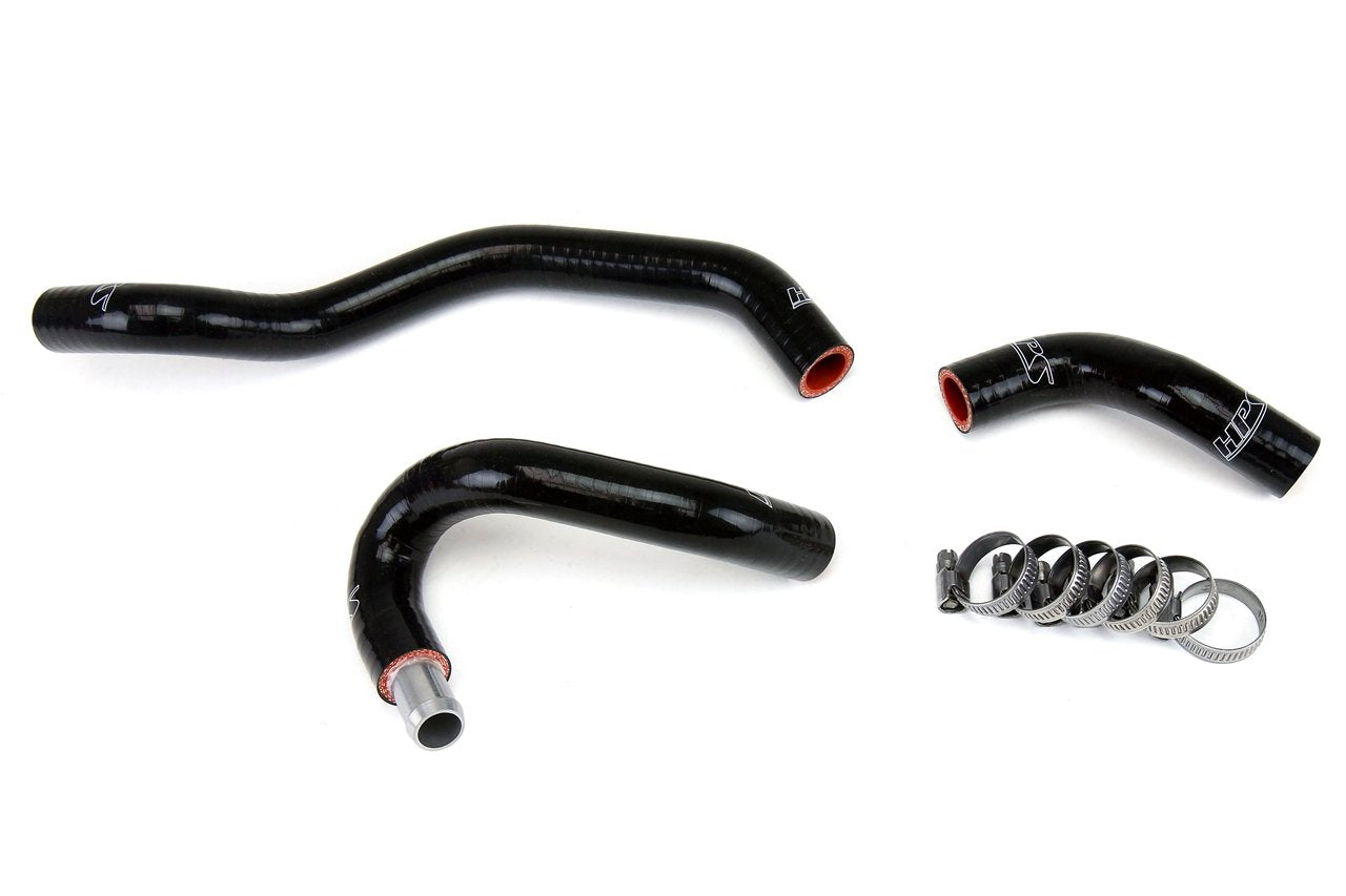 HPS Reinforced Silicone Heater Hose Kit Coolant, Infiniti 14-15 Q60, Black