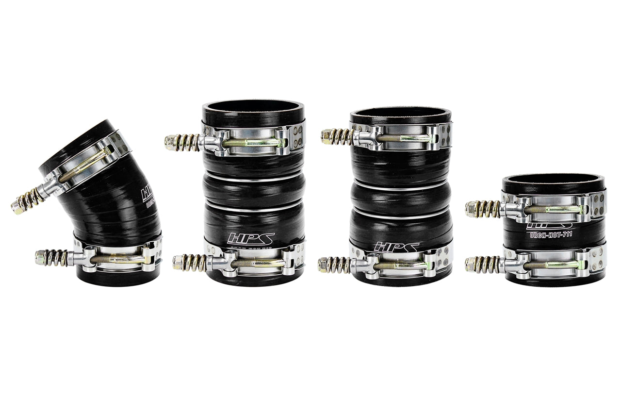 HPS Performance Products HPS High Temp Reinforced Silicone Intercooler Hose Boots Kit Ford 2005-2007 F350 Superduty 6.0L PowerStroke Diesel