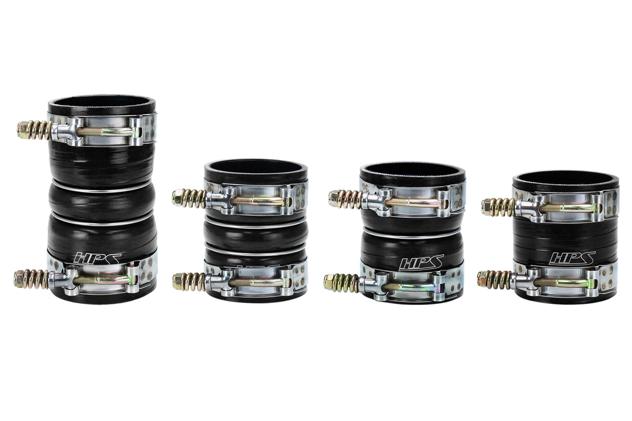 HPS Performance Products HPS High Temp Aramid Reinforced Silicone Intercooler Hose Boots Kit Ford 2008-2010 F450 Superduty 6.4L V8 Powerstroke Diesel Turbo