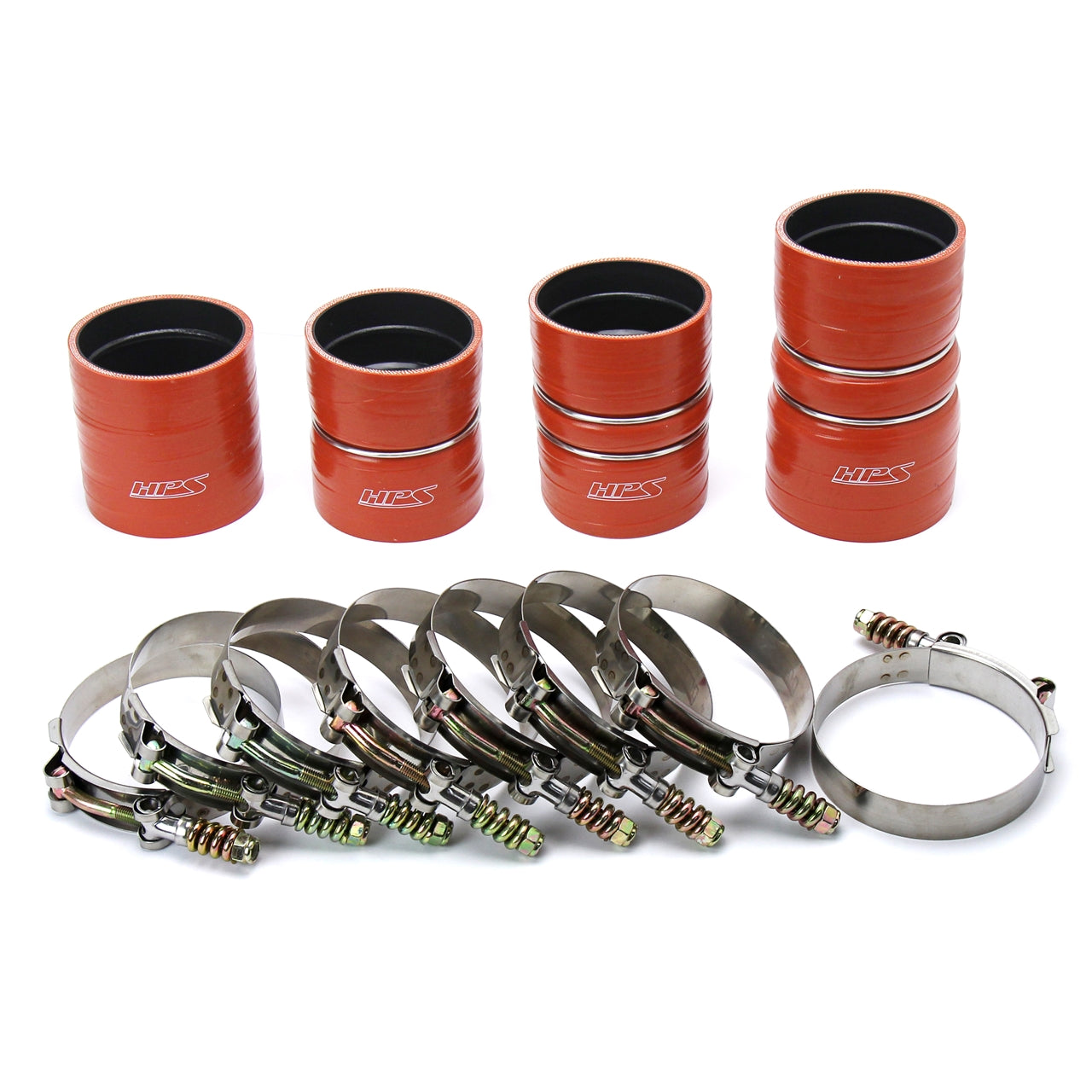HPS Performance Products HPS High Temp Aramid Reinforced Silicone Intercooler Hose Boots Kit Ford 2008-2010 F450 Superduty 6.4L V8 Powerstroke Diesel Turbo
