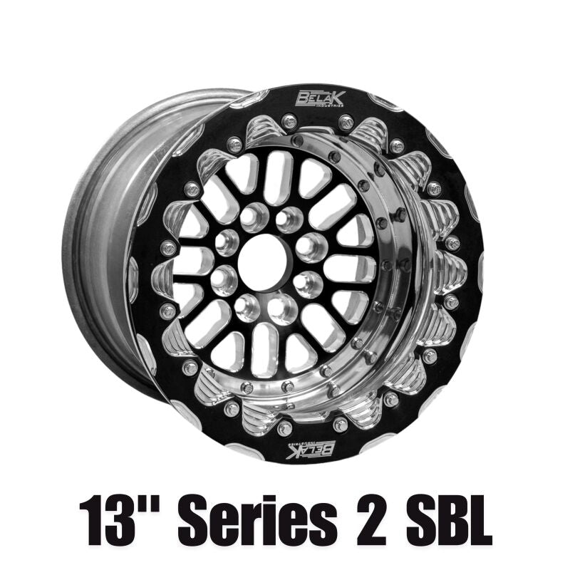 Belak Wheels Belak 13x11 / 5in BS / 4x100 BP / High Pad / Series 2 Wheel - Double Beadlock 13114100S25BS-DBL