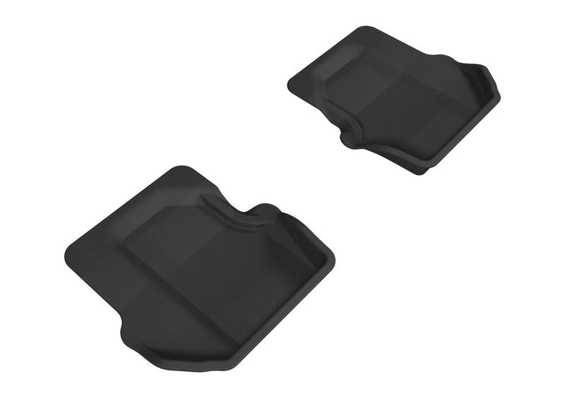 3D MAXpider 2005-2012 Porsche 911 997 Kagu 2nd Row Floormats - Gray L1PO01121501