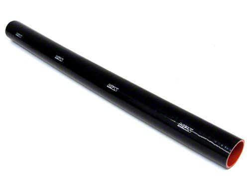 HPS 1-5/8" ID, 3 Feet Length, Silicone Straight Coupler Coolant Tube Hose, High Temp 4-ply Reinforced, Black, 41mm ID