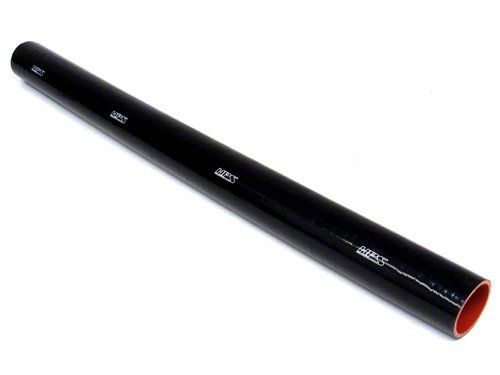 HPS 2-1/2" ID, 3 Feet Length, Silicone Straight Coupler Coolant Tube Hose, High Temp 4-ply Reinforced, Black, 63mm ID