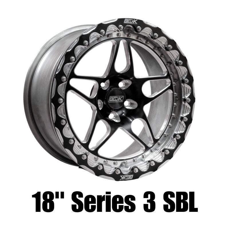 Belak Wheels Belak 18x6 / 2.75in BS / 5x120 BP / High Pad / Series 3 Wheel - Non-Beadlock 18065120S32BS-NBL