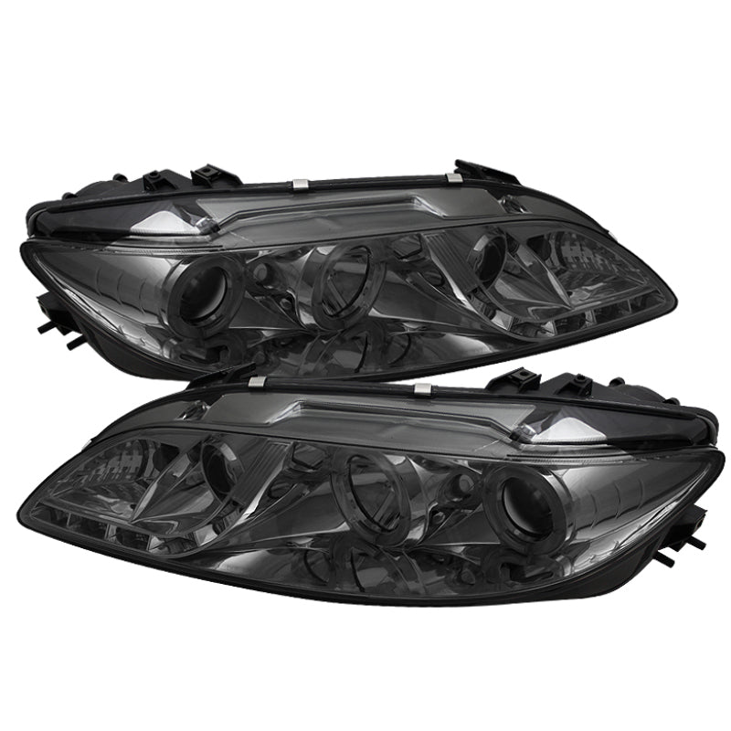 Spyder Mazda 6 03-05 With Fog Lights Projector Headlights LED Halo DRL Smke PRO-YD-M603-FOG-DRL-SM 5042545