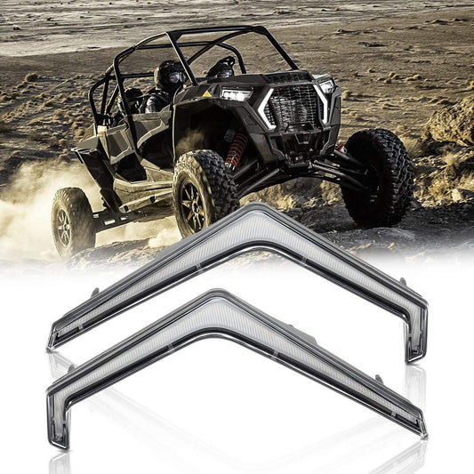 Kemimoto UTV Front Turn Fang Light Set Fit 2019+ Polaris RZR XP 1000/