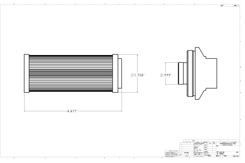 Aeromotive Marine Inlet, ORB-12 Fuel Filter