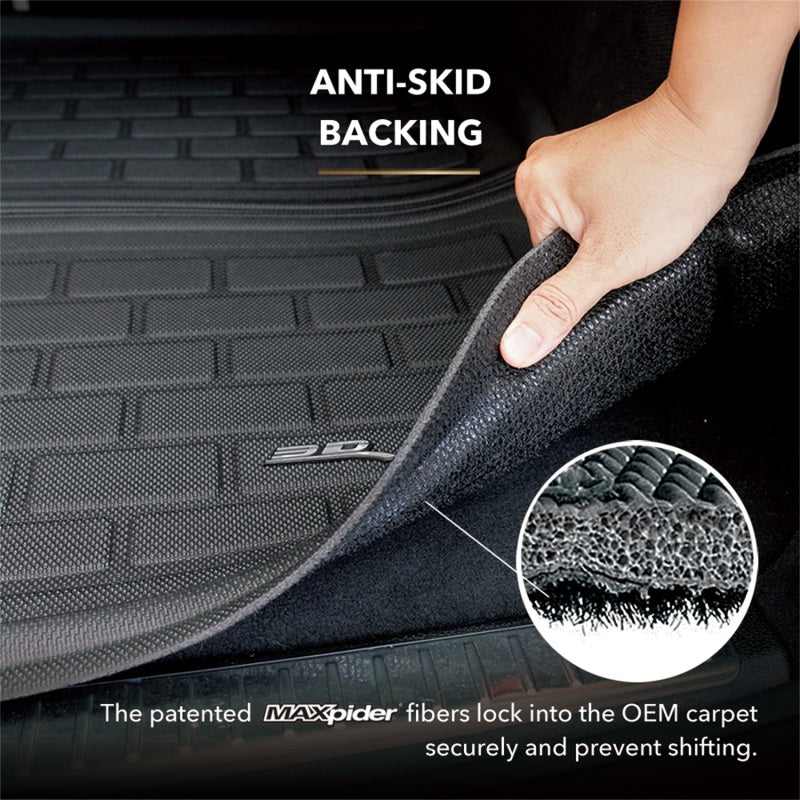3D MAXpider 15-20 Chevrolet Tahoe 3rd Row Kagu Black Cargo Liner M1CH0681309