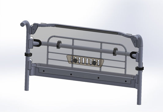 Spike KAWASAKI MULE PRO-MX REAR VENTED WINDSHIELD-GP