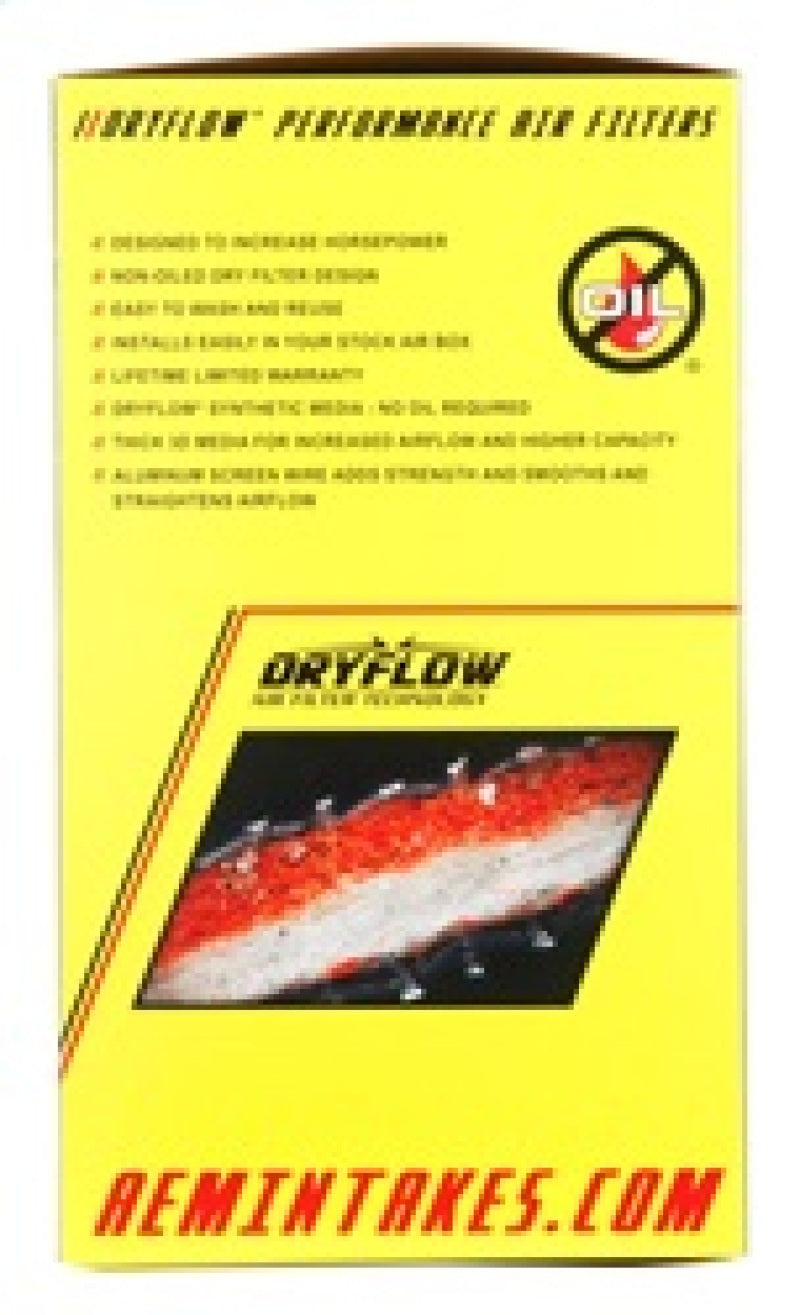 AEM Induction AEM DryFlow Conical Air Filter 5.25in Base OD / 4.75in Top OD / 7in Height 21-2047DK