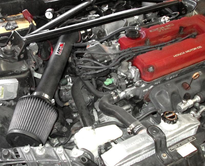HPS Shortram Air Intake Kit 1992-1995 Honda Civic EG DOHC B Series B16 B18 B20, Blue