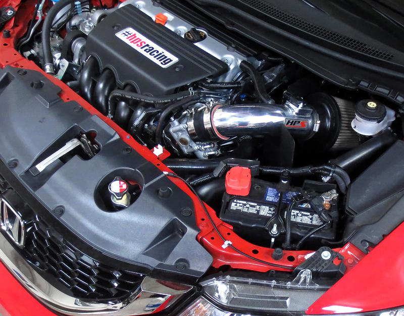 HPS Shortram Air Intake Kit 2012-2015 Honda Civic Si 2.4L, Includes Heat Shield, Polish