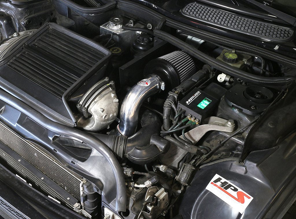 HPS Shortram Air Intake Kit 2002-2005 Mini Cooper S 1.6L Supercharged, Includes Heat Shield, Black
