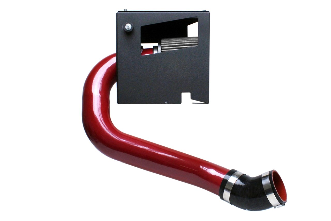 HPS Shortram Air Intake Kit 2015-2017 Subaru WRX 2.0L Turbo, Includes Heat Shield, Red