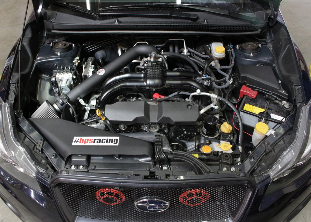 HPS Shortram Air Intake Kit 2013-2017 Subaru Outback 2.5L Non Turbo, Includes Heat Shield, Black