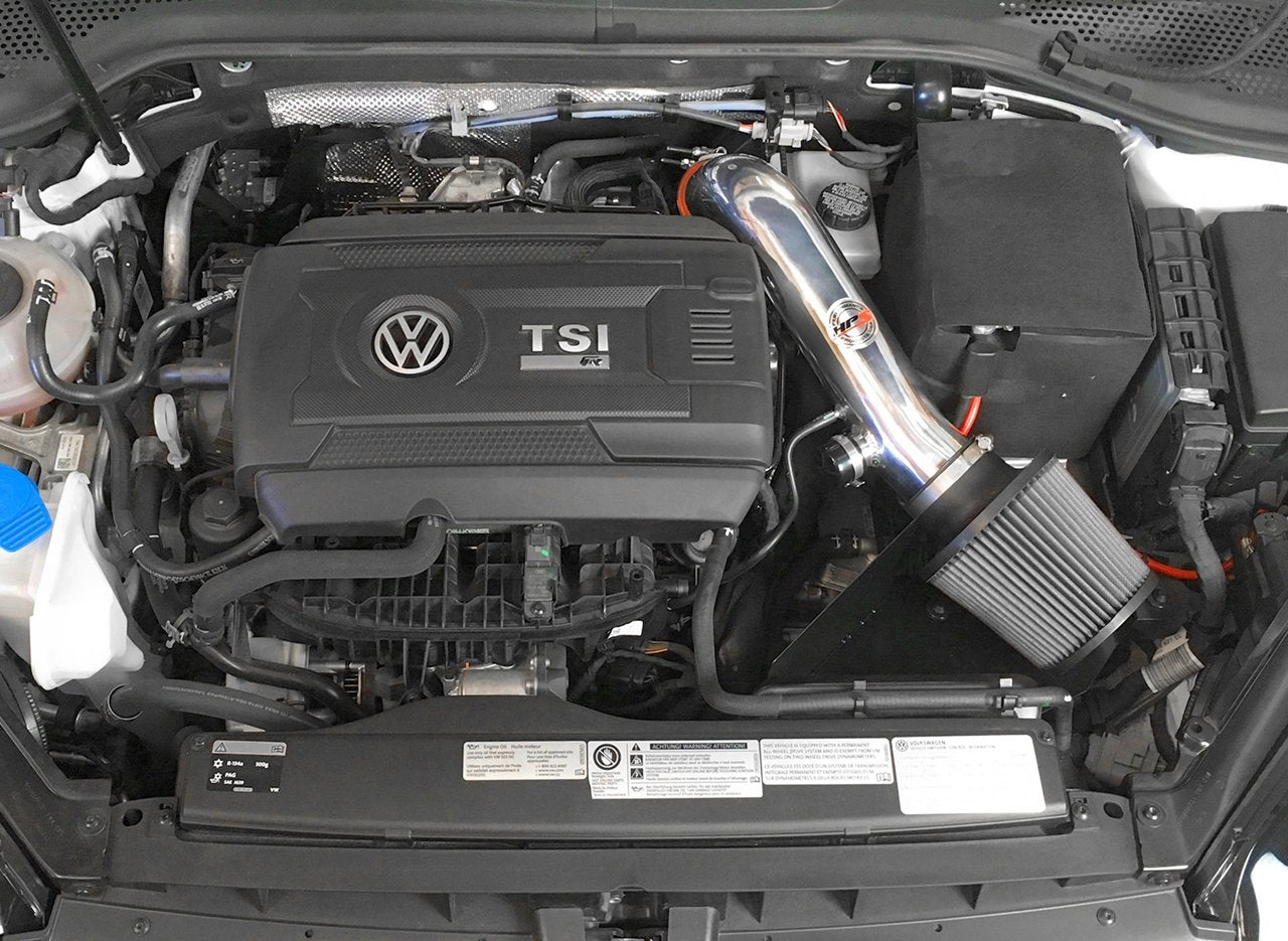 HPS Shortram Air Intake Kit 2015-2017 Volkswagen GTI 2.0T TSI Turbo, Includes Heat Shield, Blue