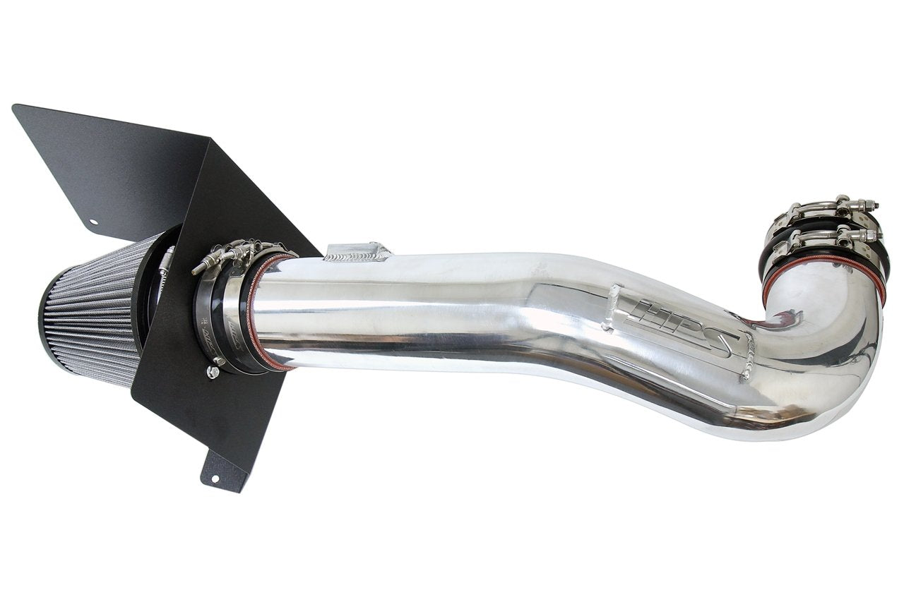 HPS Performance HPS Shortram Air Intake Kit 2009-2014 GMC Yukon 4.8L 5.3L 6.2L V8, Includes Heat Shield, Polish