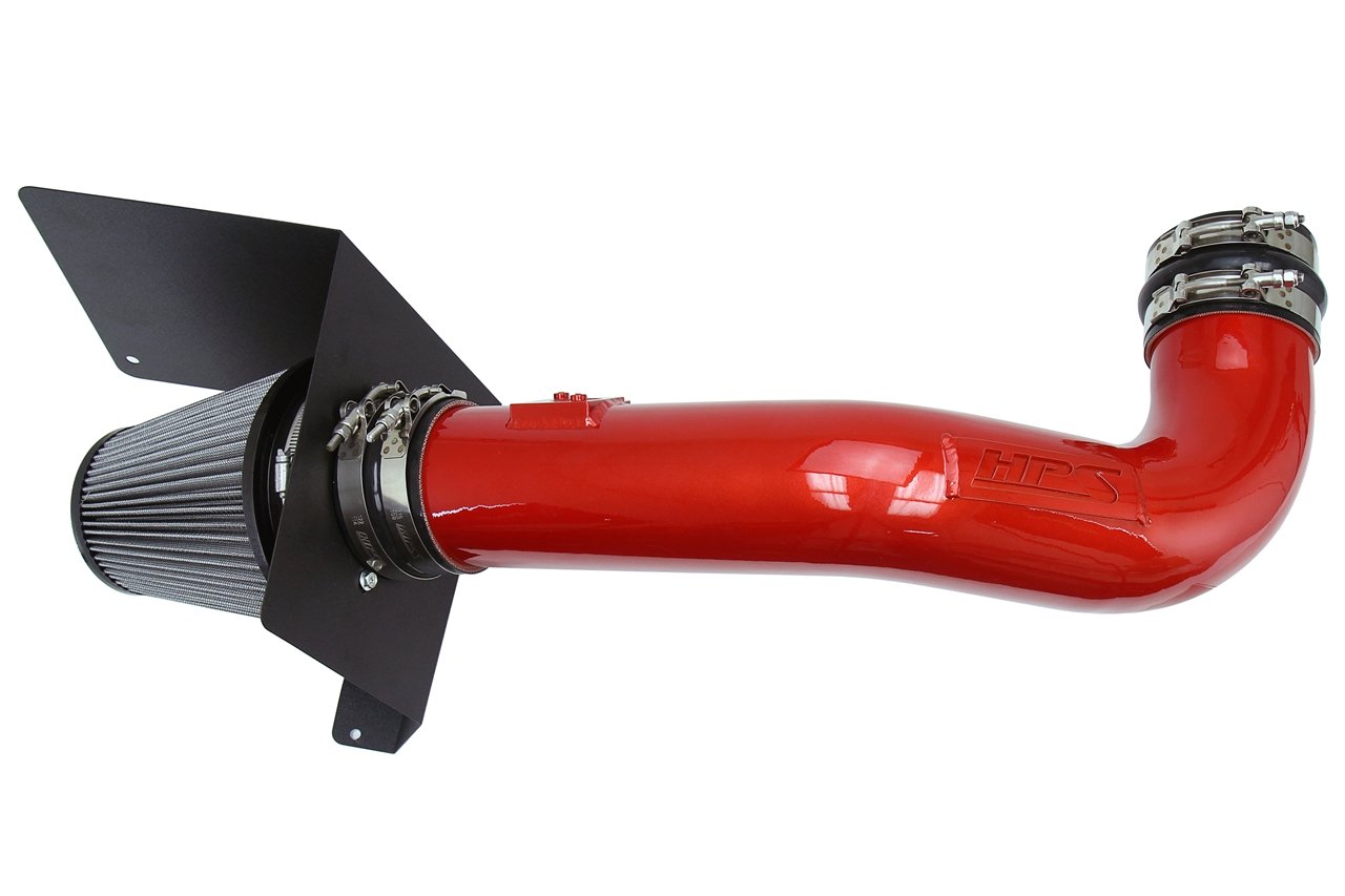 HPS Shortram Air Intake Kit GMC 2009-2013 Sierra 1500 4.8L 5.3L 6.0L 6.2L V8 (Excludes Hybrid), Includes Heat Shield, 827-667