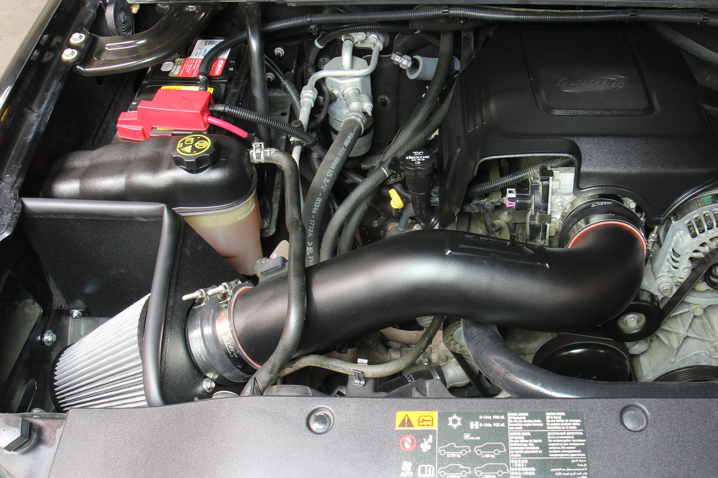 HPS Performance Shortram Air Intake Kit 2009-2014 GMC Yukon 4.8L 5.3L 6.2L V8, Includes Heat Shield, Black