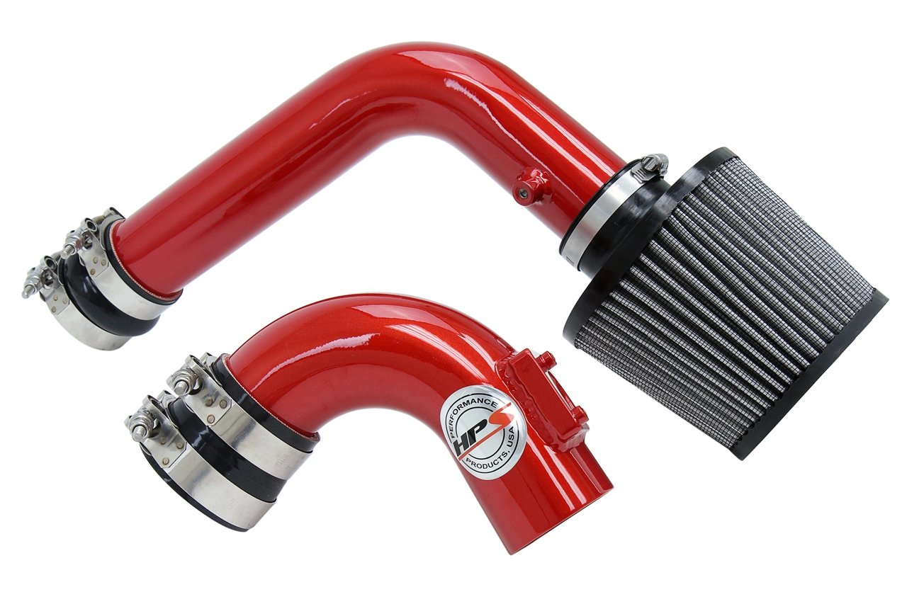 HPS Cold Air Intake Kit 2003-2009 Mazda Mazda3 2.0L 2.3L Non Turbo, Converts to Shortram, Red