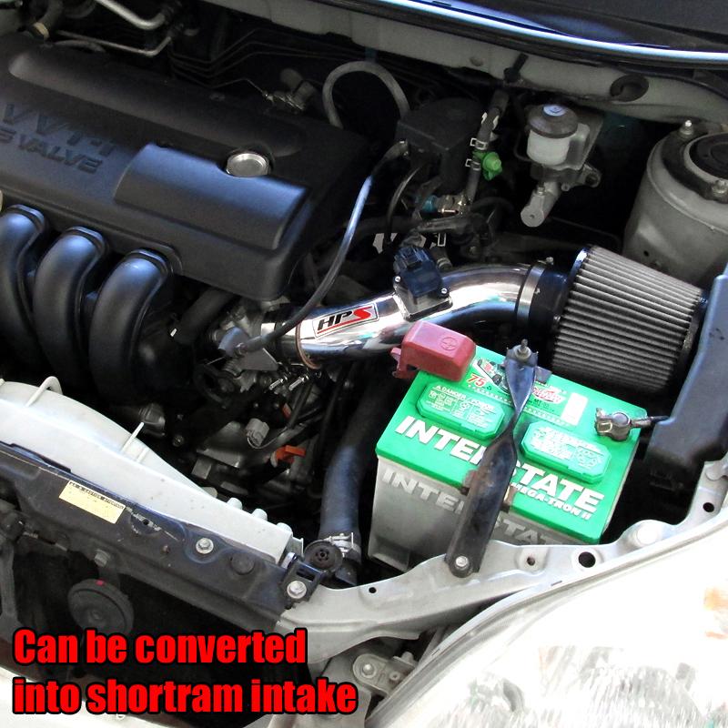 HPS Cold Air Intake Kit 2003-2004 Pontiac Vibe 1.8L, Converts to Shortram, 837-513