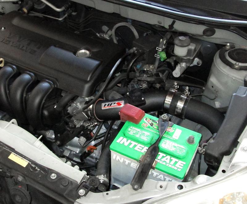 HPS Cold Air Intake Kit 2003-2004 Pontiac Vibe 1.8L, Converts to Shortram, Black