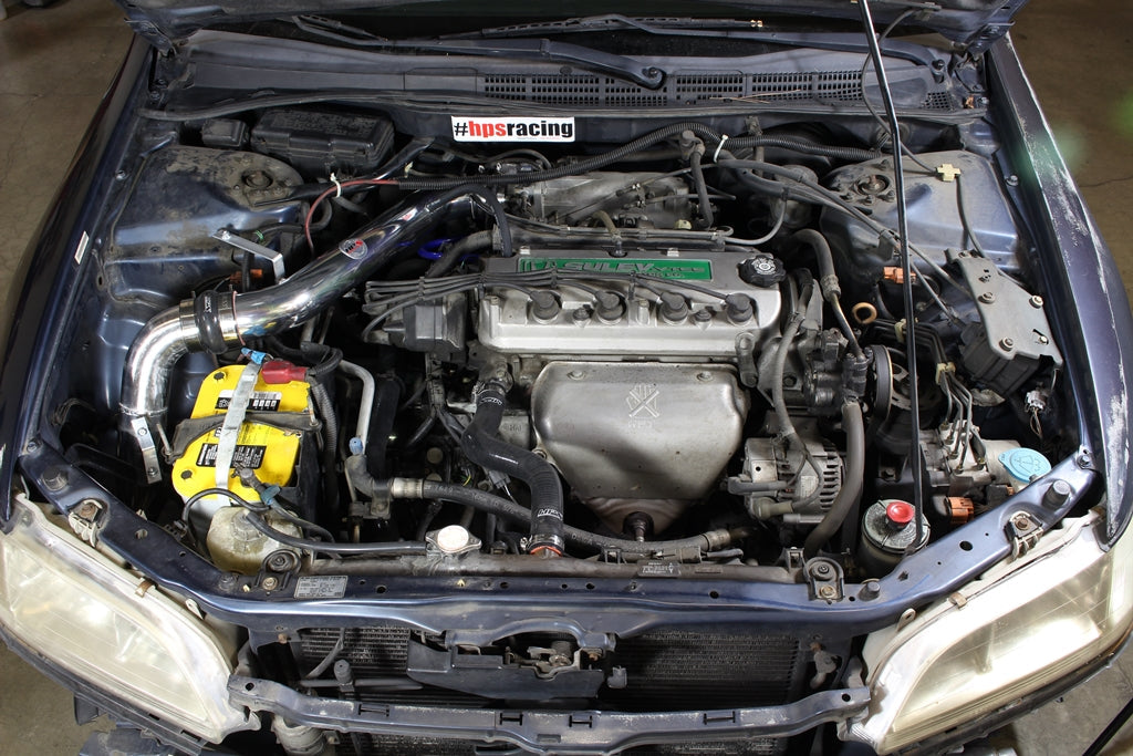 HPS Performance Products Cold Air Intake Kit 1998-2002 Honda Accord 2.3L DX EX LX VP SE, Converts to Shortram, Blue