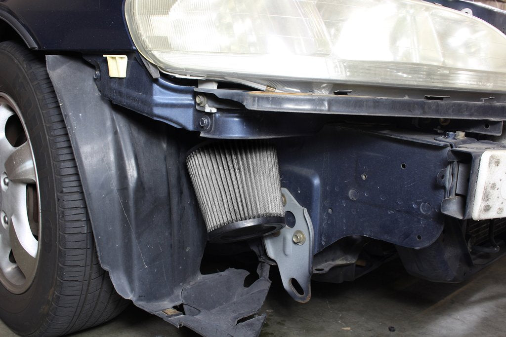 HPS Cold Air Intake Kit 1998-2002 Honda Accord 2.3L DX EX LX VP SE, Converts to Shortram, Polish