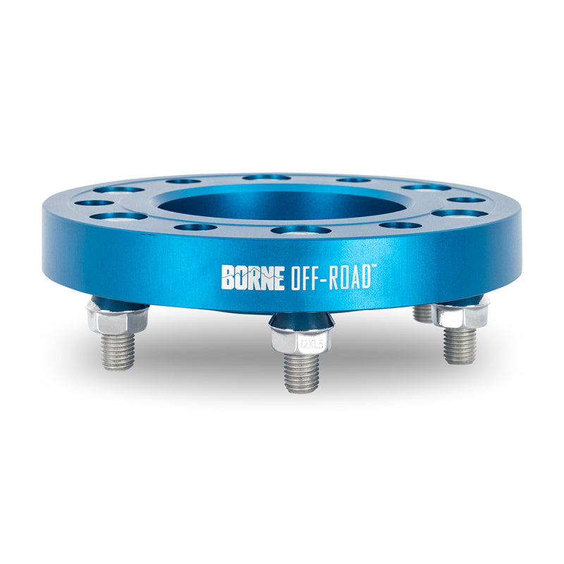 Borne Off-Road Wheel Spacers - 6x139.7 - 93.1 - 25mm - M12 - Blue BNWS-001-250BL