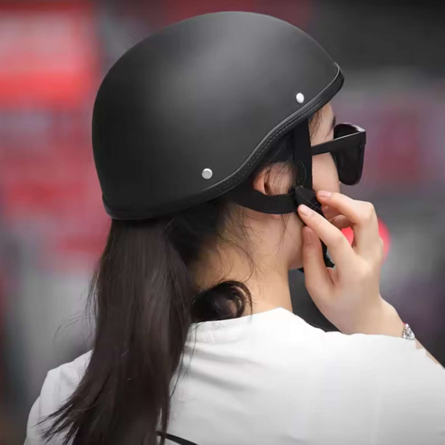 Vintage Motorcycle CruiserHalf Half Helmet