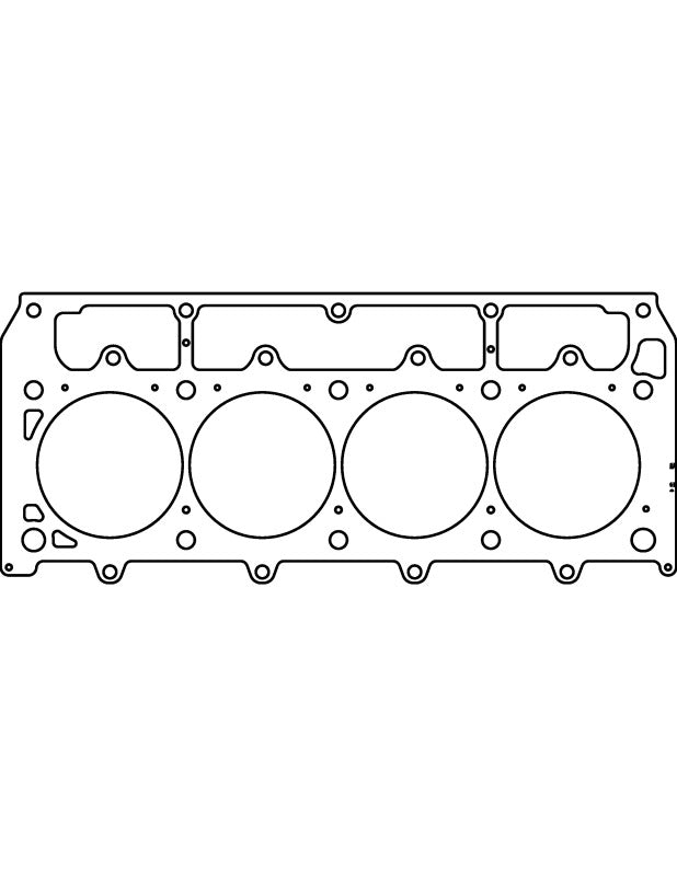 Cometic Gasket Cometic GM LSX Gen-4 Small Block V8 .044in MLX Cylinder Head Gasket - 4.200in Bore - RHS C5077-044
