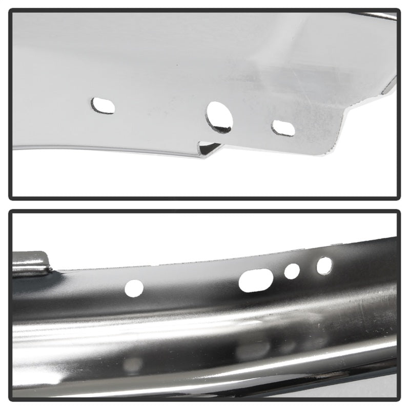 Spyder Ford F150 09-14 w/Fog Light Hole w/o Harley Model Front Bumper - Chrome (OEM 9L3Z17757B) 9948480