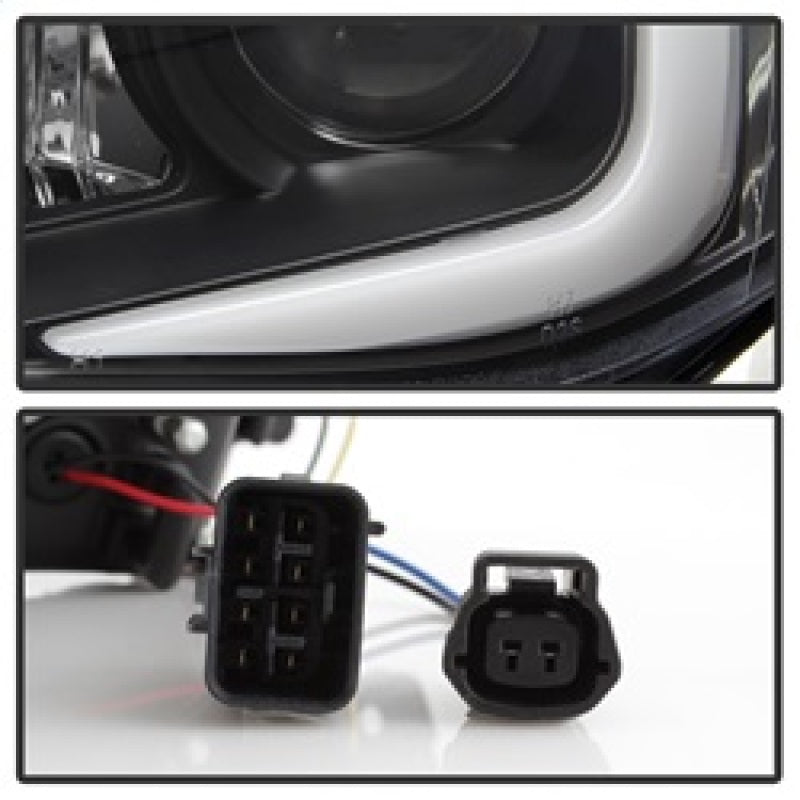 Spyder Subaru WRX 08-09 Projector Headlights - HID Model Only - Black PRO-YD-SWRX08-HID-LBDRL-BK 5083937