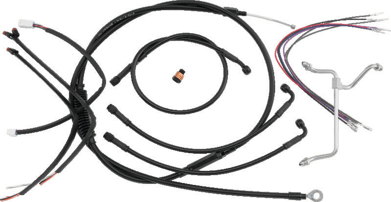 Burly Brand Gorilla Bar Control Kit 16in - Black B30-1183